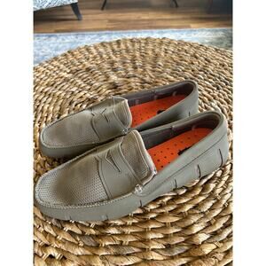 SWIMS Water Resistant Penny Loafer in Tan, Size 10